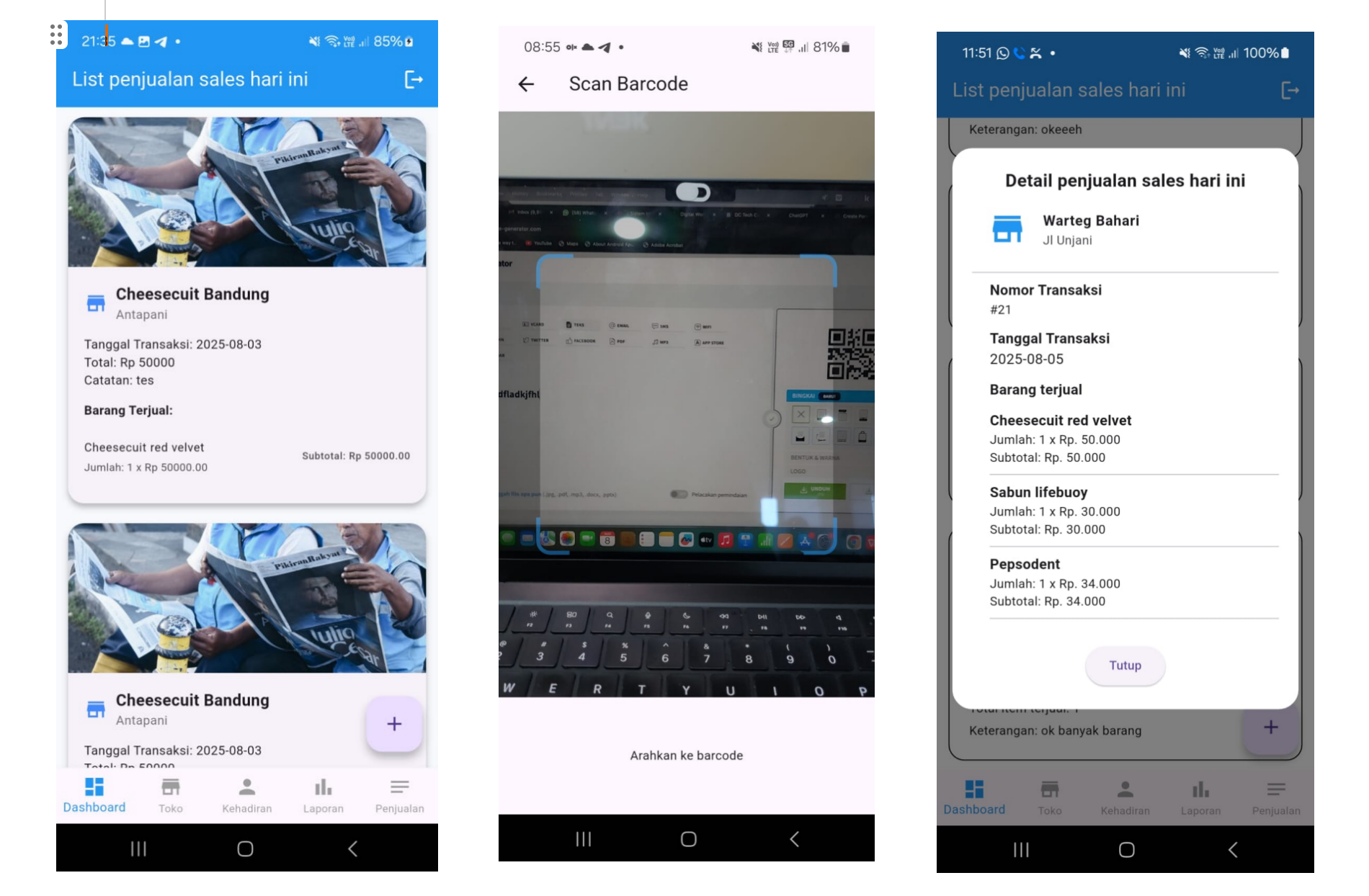 Aplikasi Visit Sales with Barcode